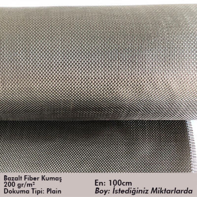Bazalt Fiber Kumaş 200gr/m2 Plain - 2