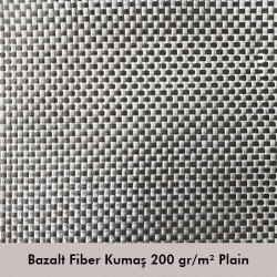 Bazalt Fiber Kumaş 200gr/m2 Plain - 