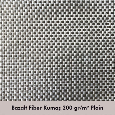  - Bazalt Fiber Kumaş 200gr/m2 Plain