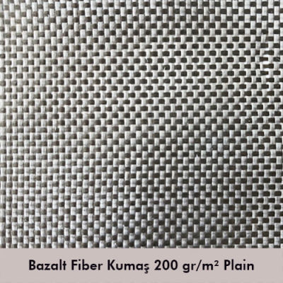 Bazalt Fiber Kumaş 200gr/m2 Plain - 1