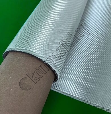 Dekoratif Cam Elyaf Kumaş 290 gr/m2 twill Gümüş   - 3