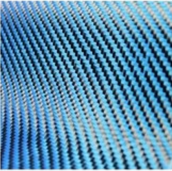 PROFABRIC - Dekoratif Karbon Fiber Kumaş Mavi/Siyah 210gr/m2 twill