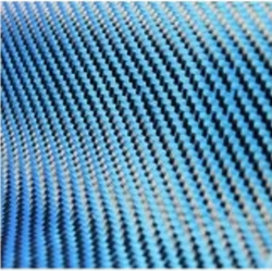 Dekoratif Karbon Fiber Kumaş Mavi/Siyah 210gr/m2 twill - PROFABRIC
