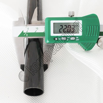 Karbon Fiber Boru Pro Dış/İç Çap:22mm/20mm   - 1