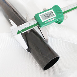 Karbon Fiber Boru Pro Dış/İç Çap:38mm/34mm   - PROTUBE-CARBON