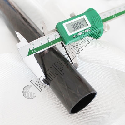 Karbon Fiber Boru Pro Dış/İç Çap:38mm/34mm   - 1