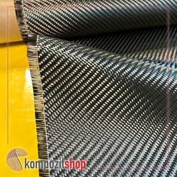 Karbon Fiber Güçlendirme Kumaşı 600 gr/m2 12k–twill - 