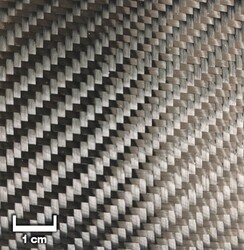 PROFABRIC - Karbon Fiber Kumaş 245 gr/m2 3k twill En:125 cm.